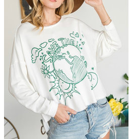 LATA Save the Earth Graphic Top
