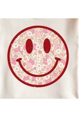 LATA Floral Garden Smiley Graphic Tee