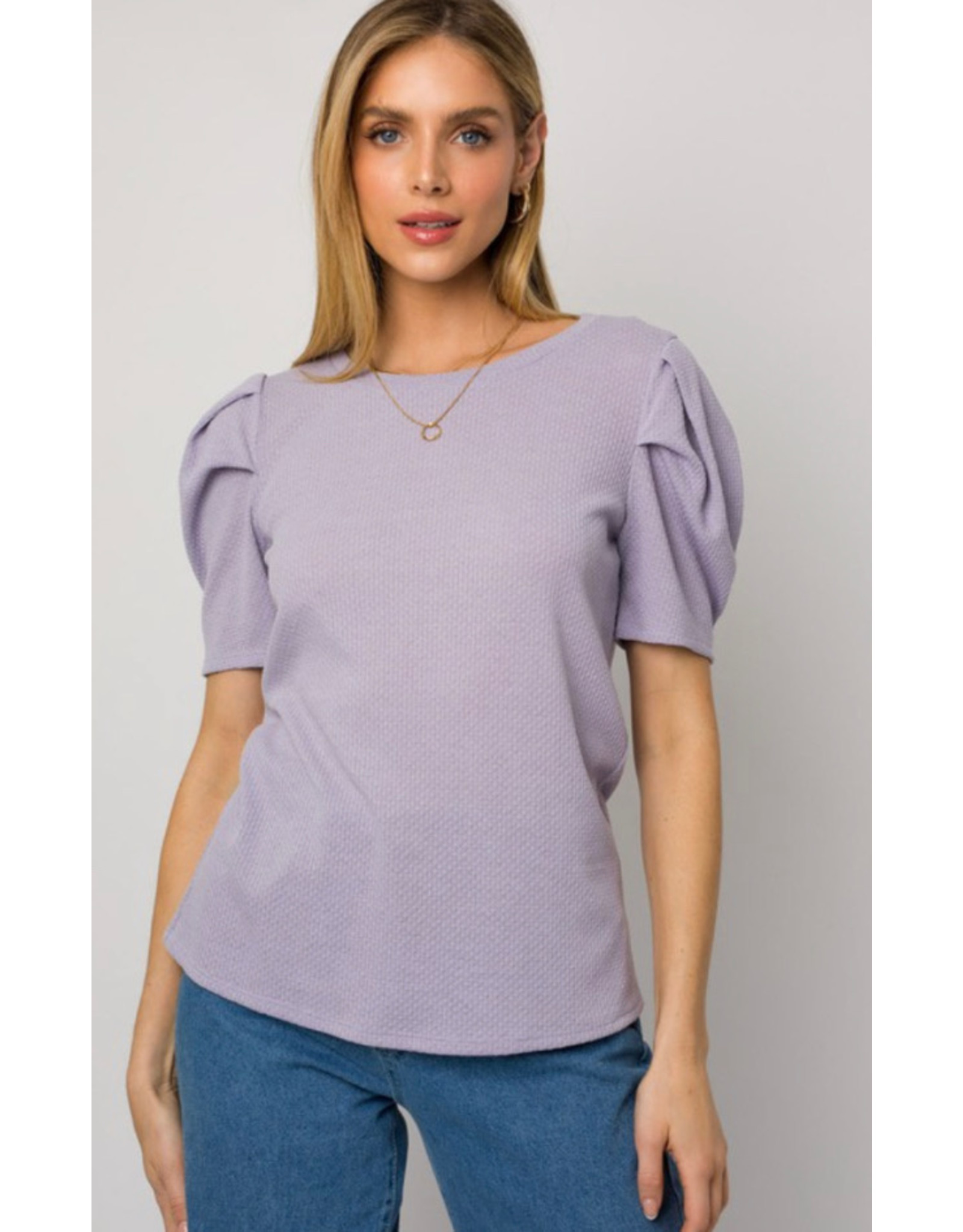 LATA Power Puff Sleeve Top