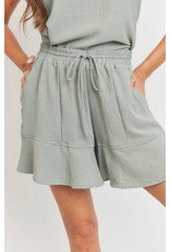 LATA Flared Ruffle Shorts