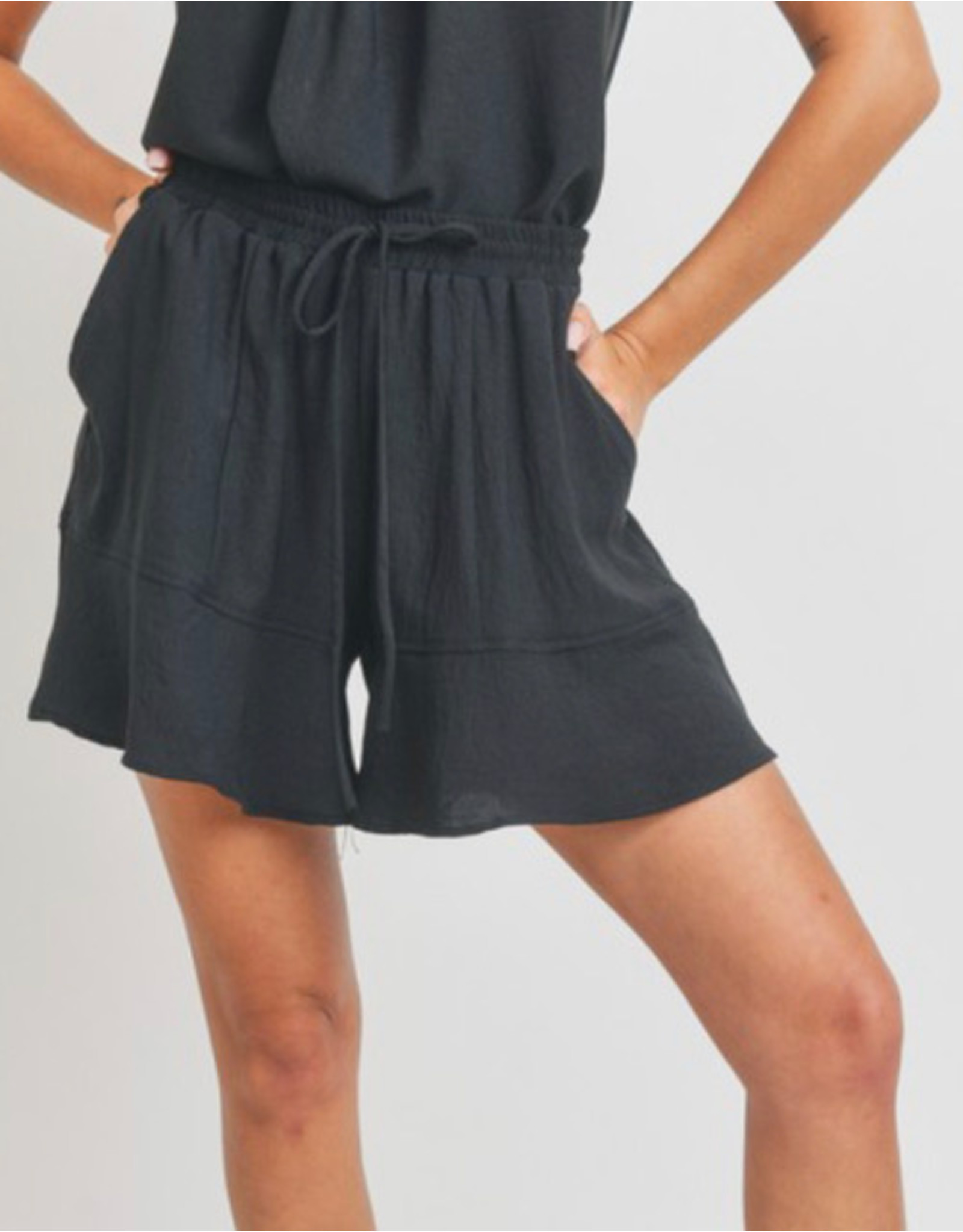 LATA Flared Ruffle Shorts