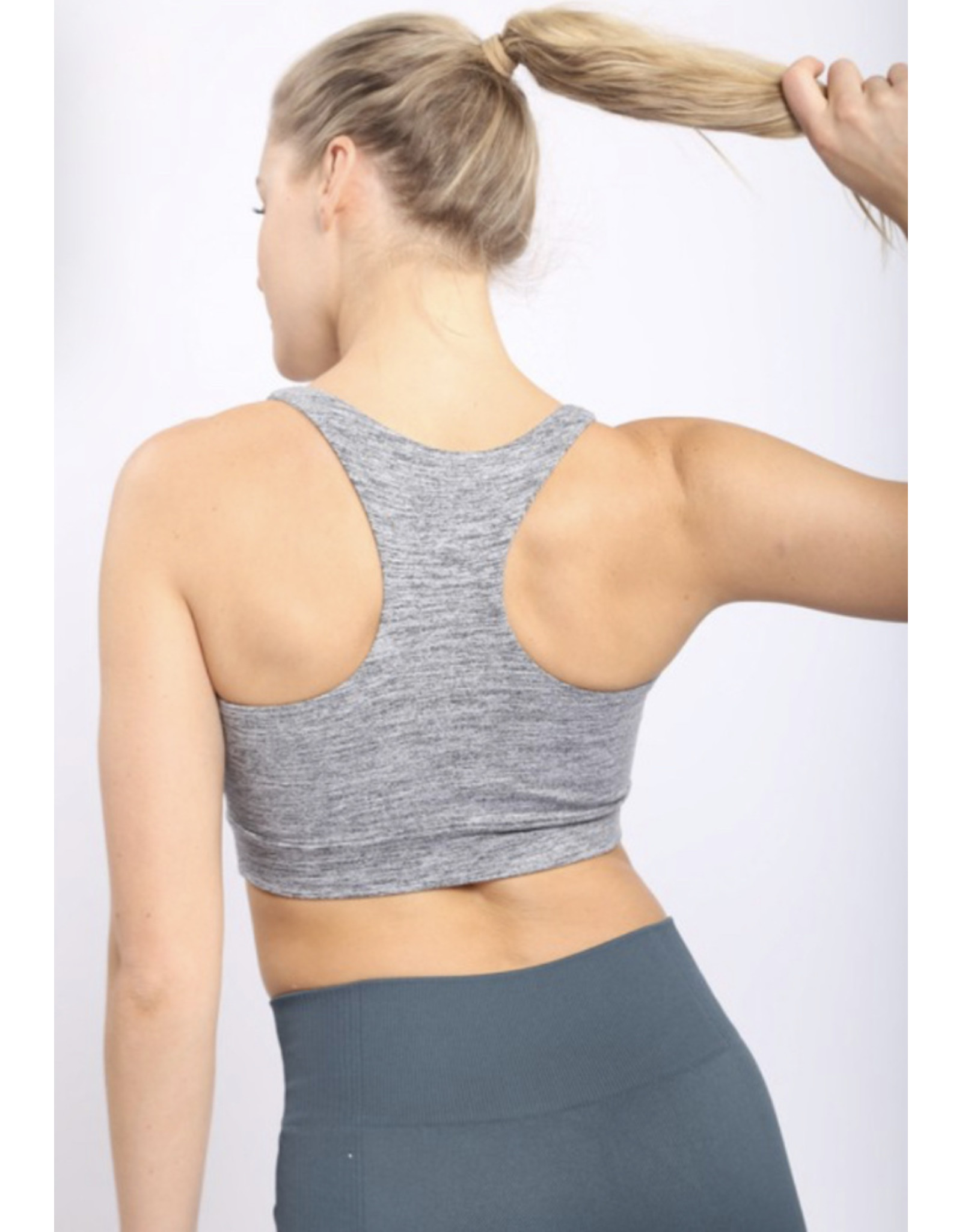 MELANGE SPORTS BRA, CAFE MELANGE