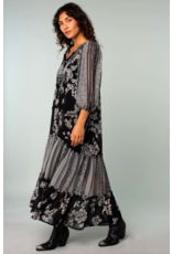 LATA Bohemian Pattern Maxi Dress