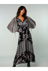 LATA Bohemian Pattern Maxi Dress