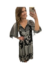 LATA Bohemian Pattern Maxi Dress