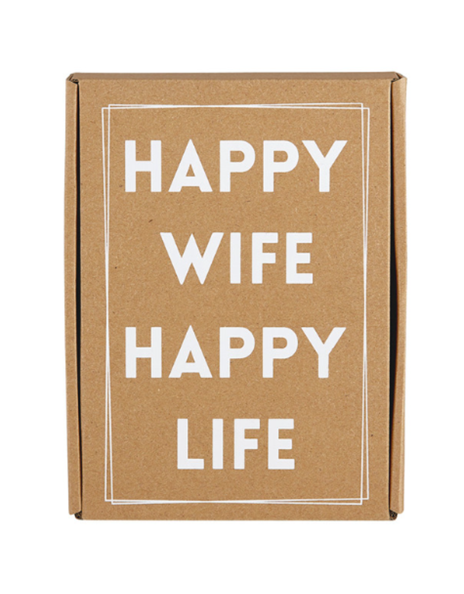 Santa Barbara Design Studio Happy Wife Happy Life Tea Towel