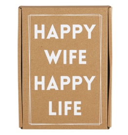 Santa Barbara Design Studio Happy Wife Happy Life Tea Towel