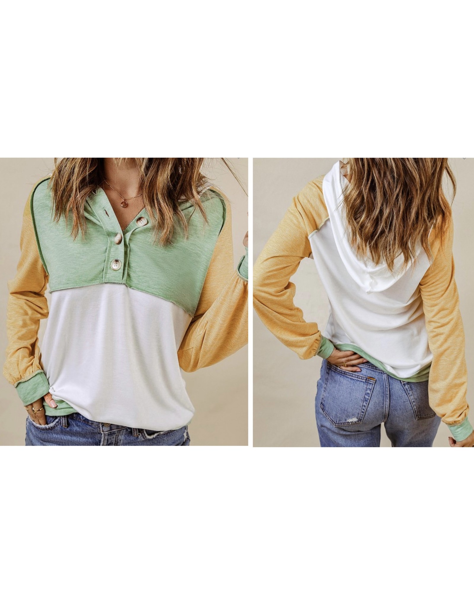 LATA Springtime Colorblock L/S Top