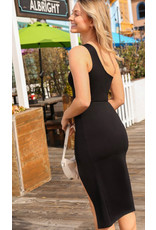 LATA Cut Out One Shoulder Dress LATA Cut Out One Shoulder Dress