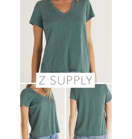 Z Supply Z Supply Dream Slub SS Tee- Silver Pine