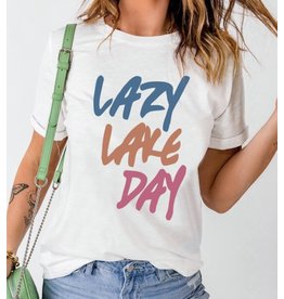 LATA Lazy Lake Day Graphic Tee