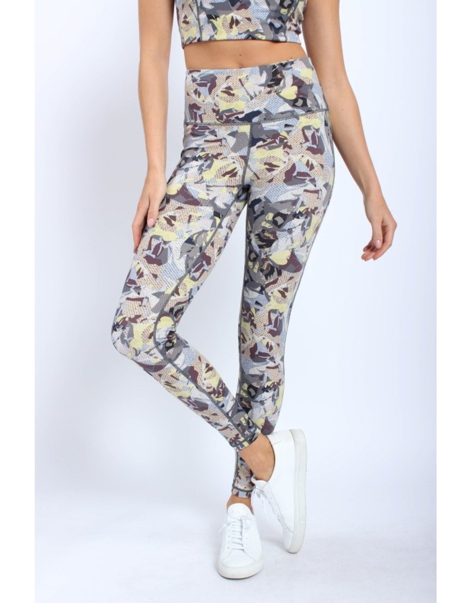 Mono b abstract pop art highwaist leggings APH-A1070 - LA Trends Addict