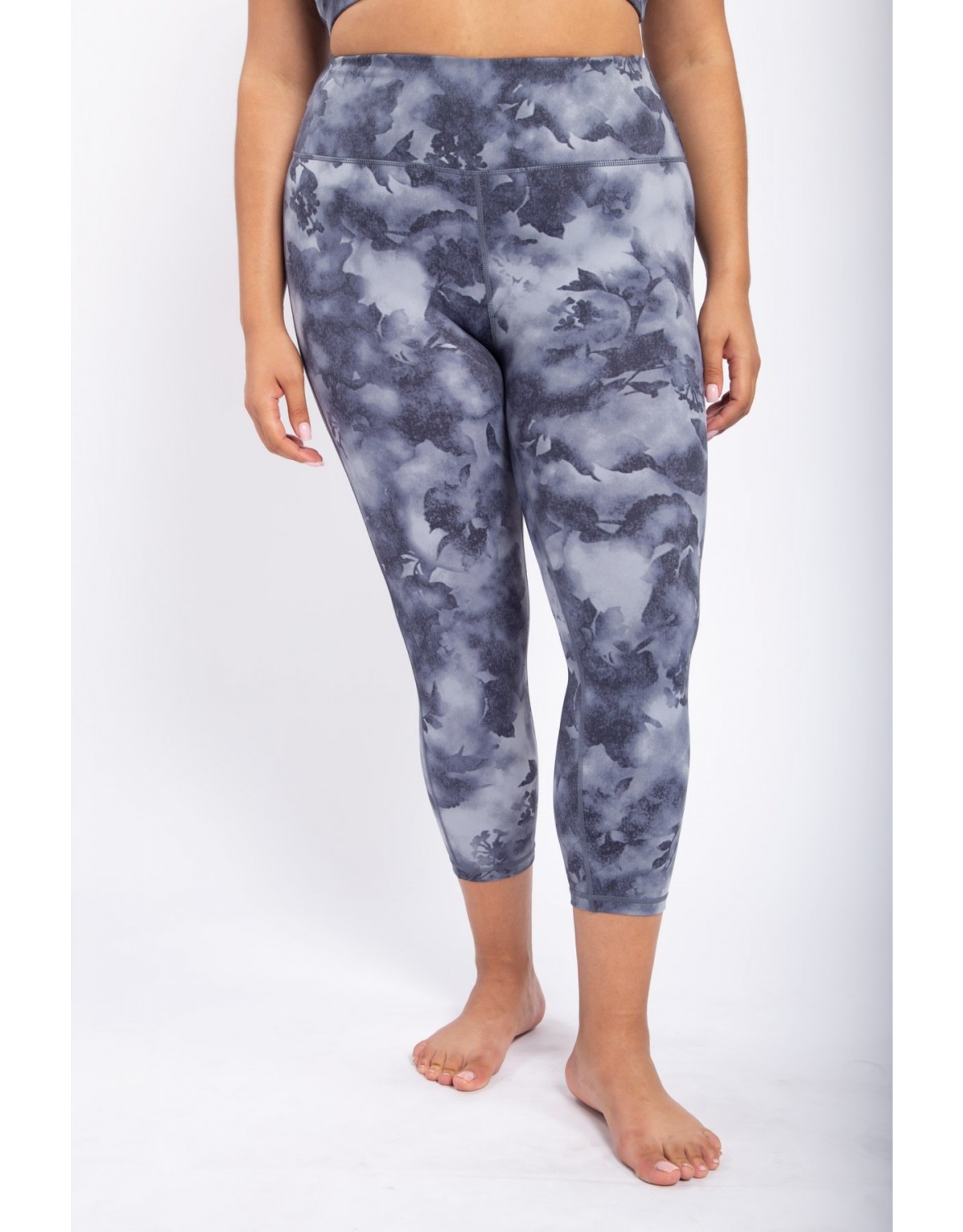 Mono b watercolor leaves high waist leggings