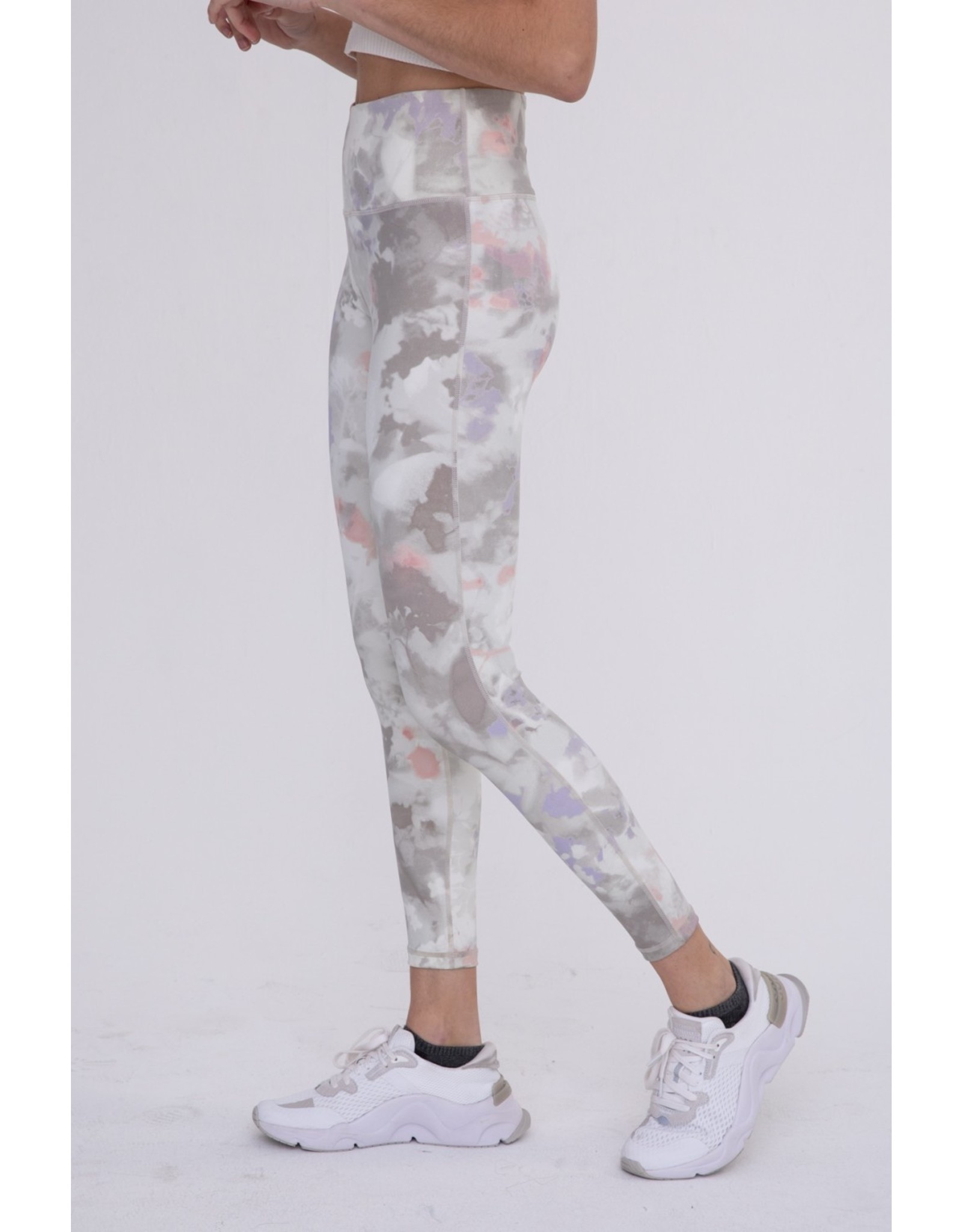 Mono b watercolor floral high waist leggings APH-A1276 - LA Trends
