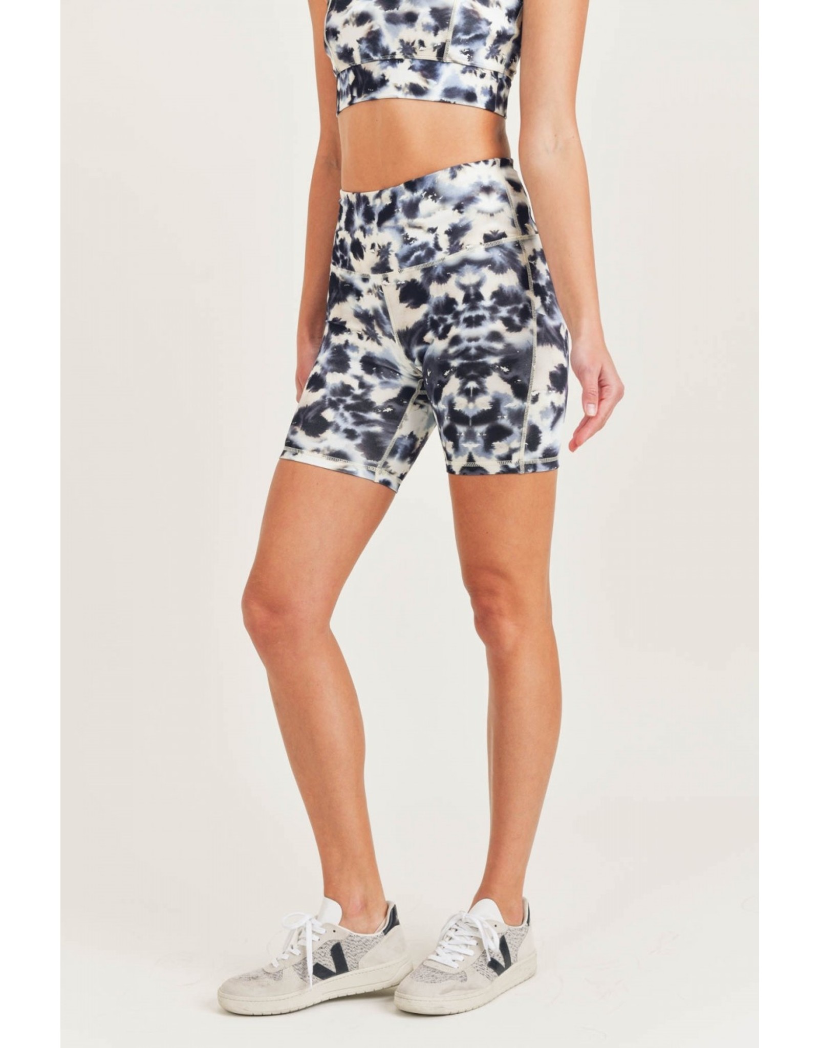 Mono b Inkblot Kaleidoscope high waist shorts APH3111