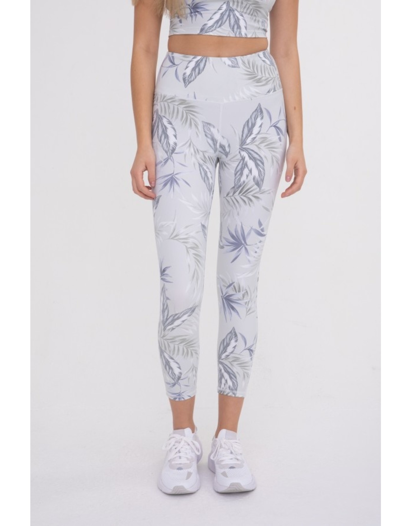 Mono b tropical print high waist capri leggings APH-B0466