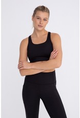 Mono b melange racerback sports bra with curved front seam AT-A0818