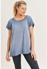 Mono b oversized mineral washed tee KT-A0437