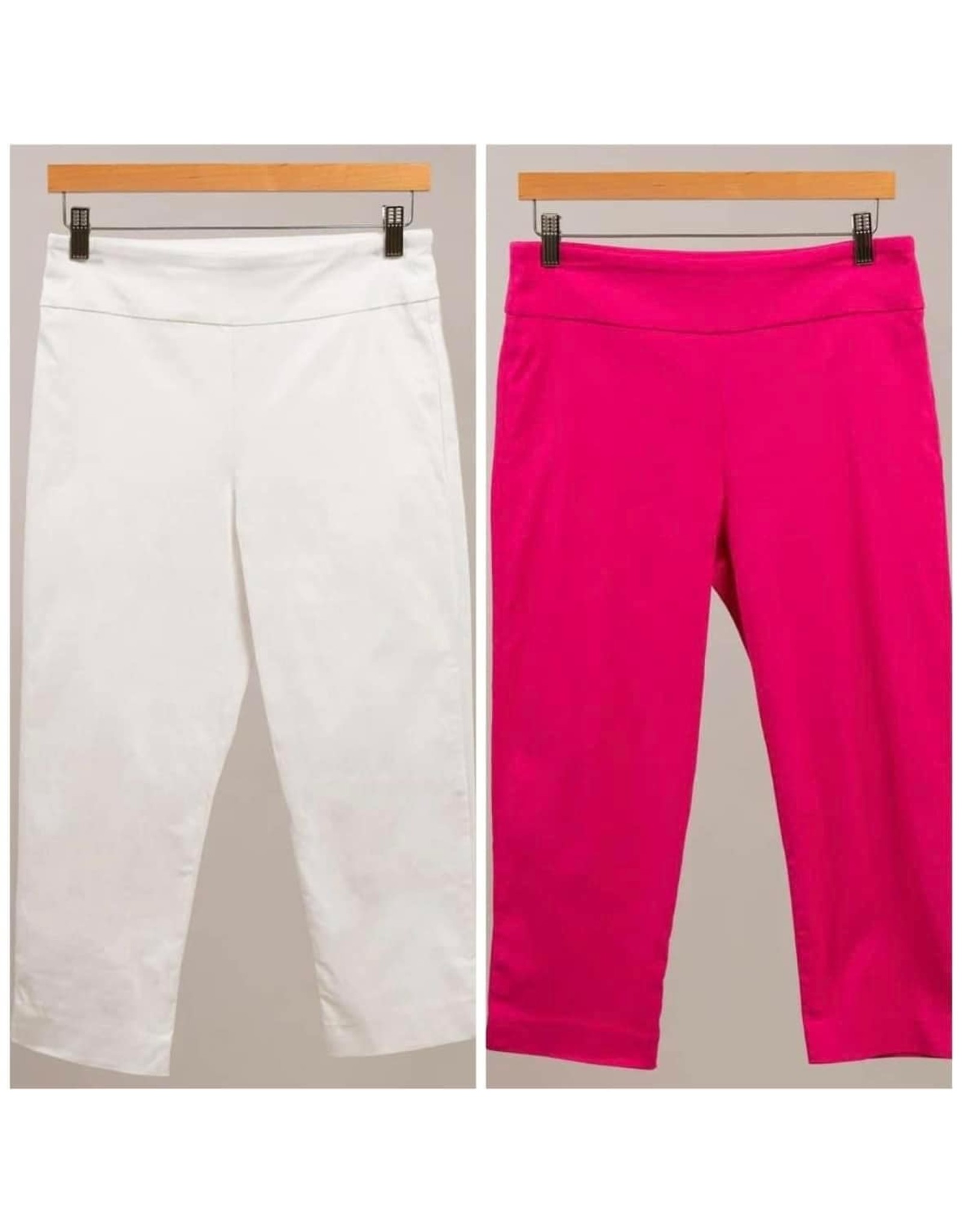 Look casual con capri rosa. Me encanta. / Casual look with pink capri  pants. I love it.