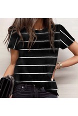 LATA Black and white stripe tee