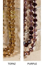 LATA Necklaces with faceted glass beads