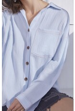 LATA Woven cut out shirt