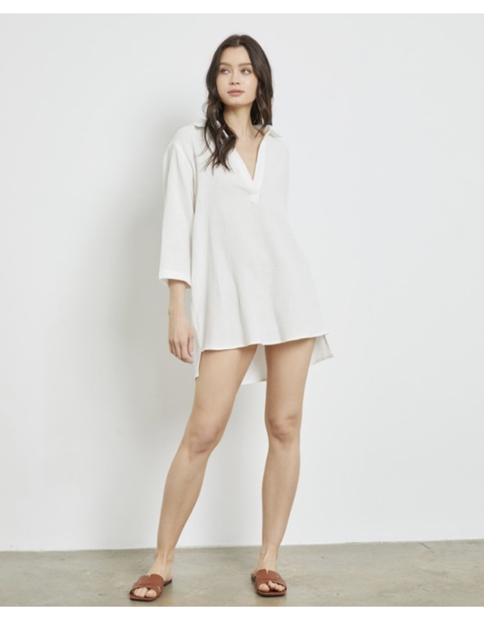 LATA White shirt dress