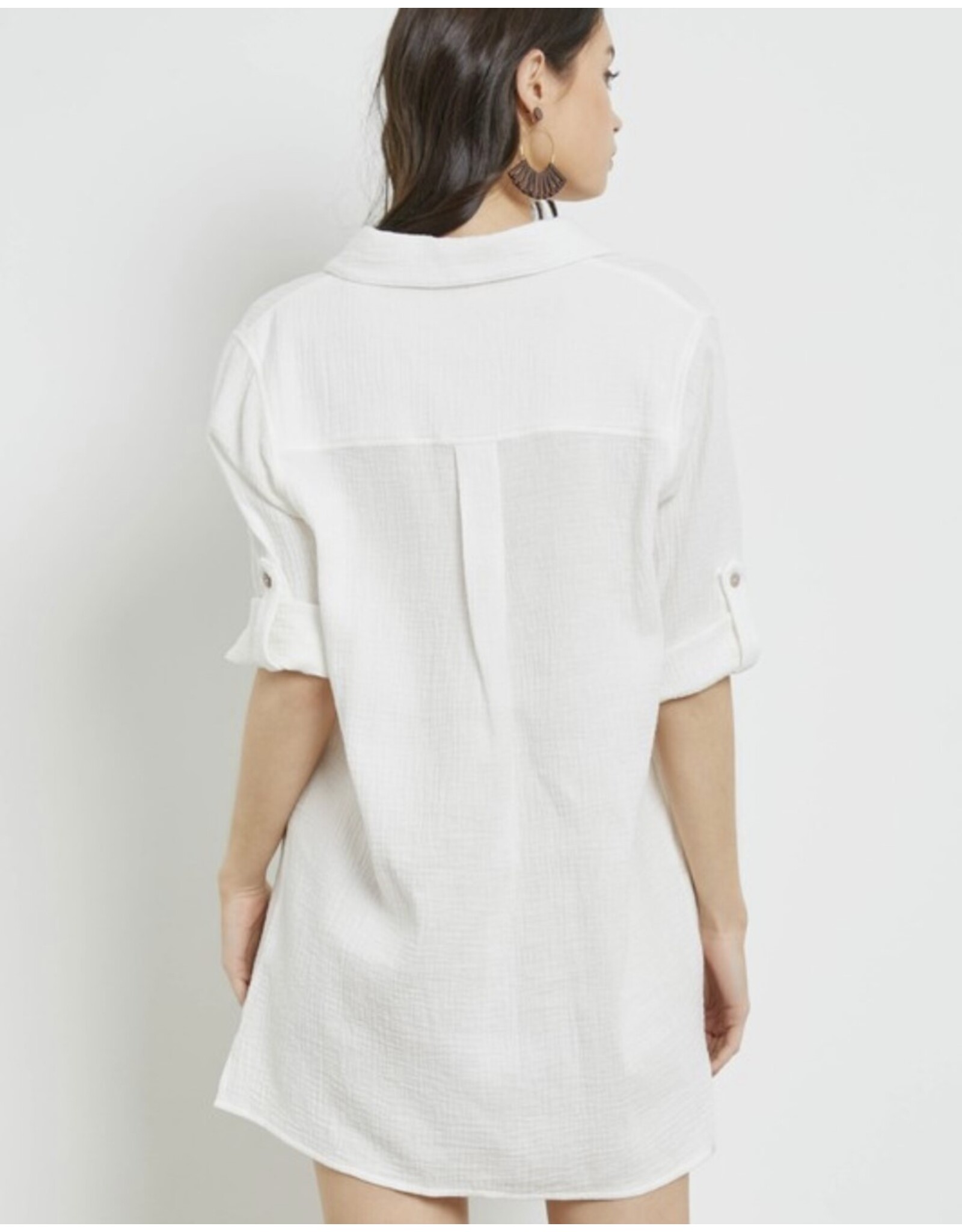 LATA White shirt dress