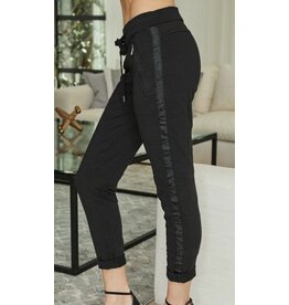 LATA Lurex crinkle jogger