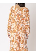 Encreme Ivory & Orange long top