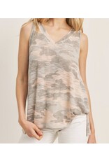 Cherish pink camo tank top