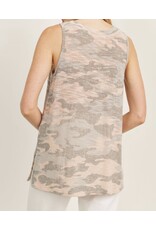 Cherish pink camo tank top