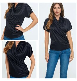 Cherish Dolman Side Shirring Top