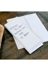 Santa Barbara Design Studio Things to do before I say "I DO" notepad