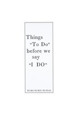 Santa Barbara Design Studio Things to do before I say "I DO" notepad