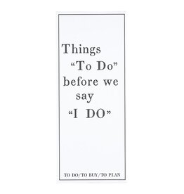 Santa Barbara Design Studio Things to do before I say "I DO" notepad