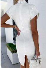 LATA Bodycon short sleeve v neck dress