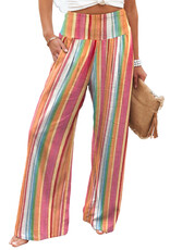 LATA Multicolor stripe wide leg pants