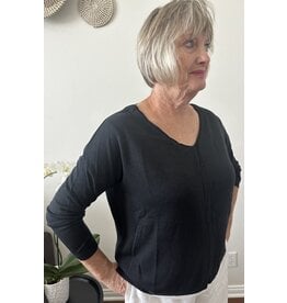 LATA Mineral wash v neck sweater