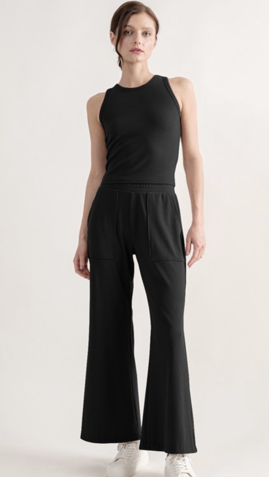 Ribbed wide leg pants - LA Trends Addict