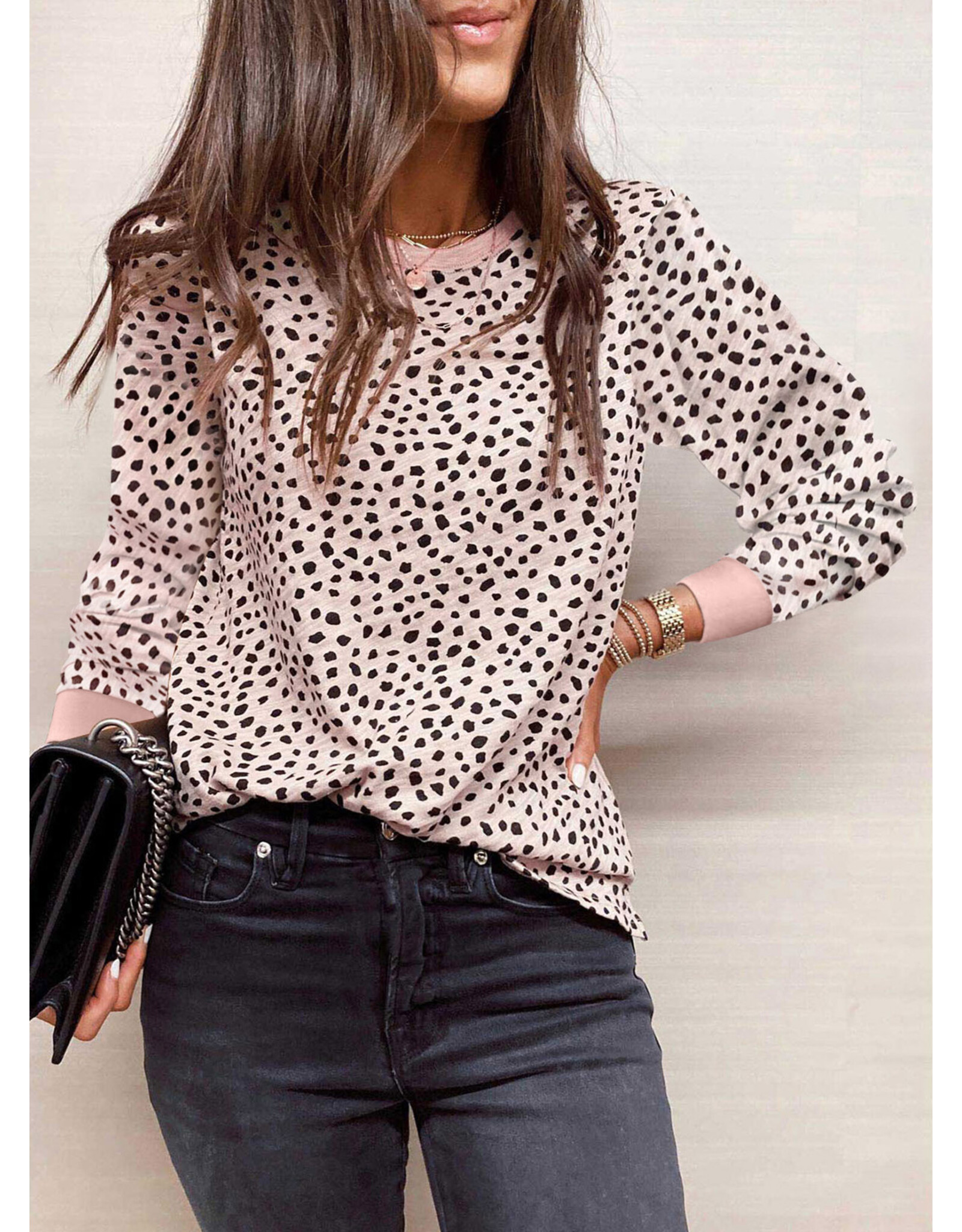LATA Animal Spotted L/S Top