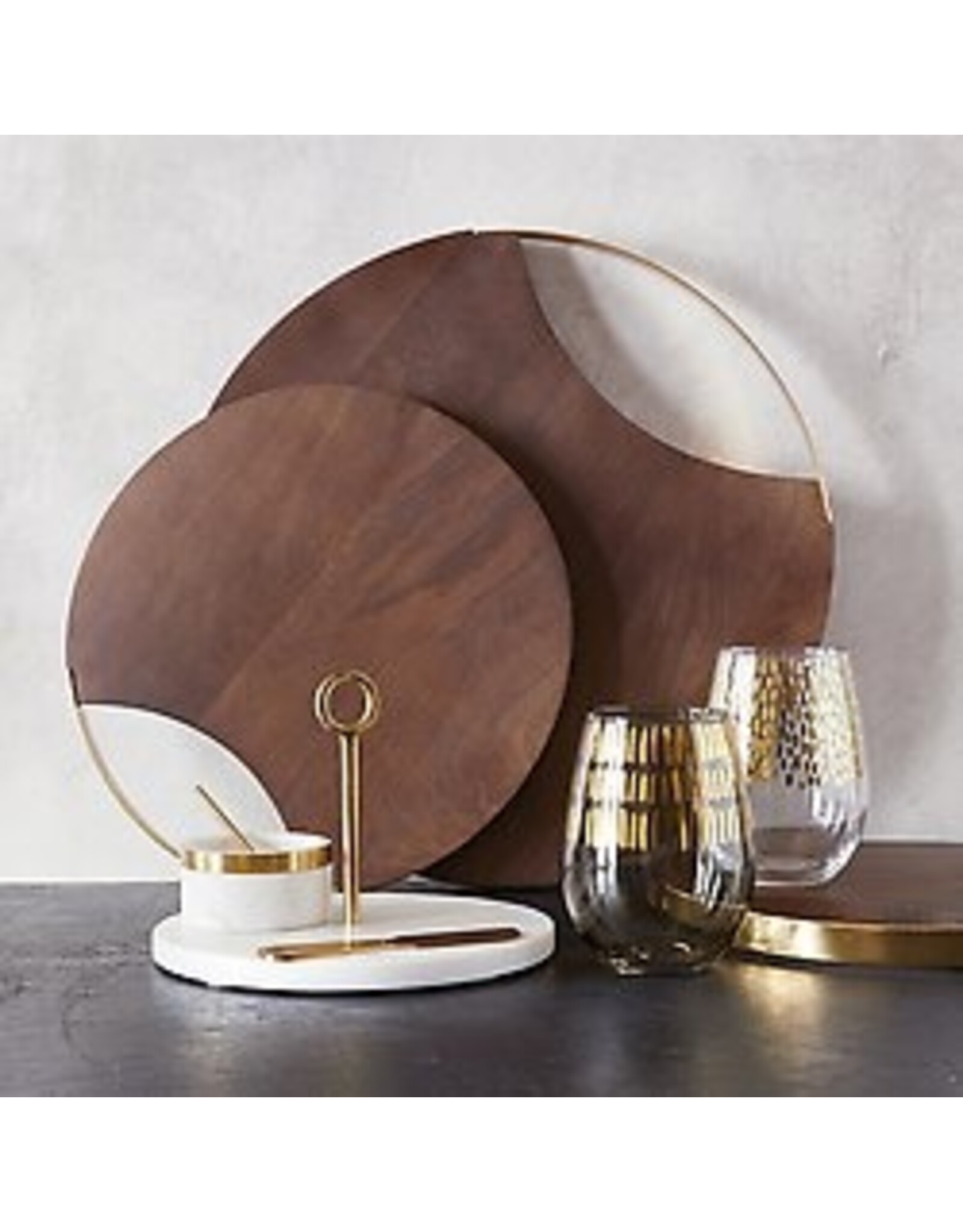 Santa Barbara Designs Wood + Brass Board