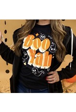 LATA Boo Yah Halloween black t-shirt