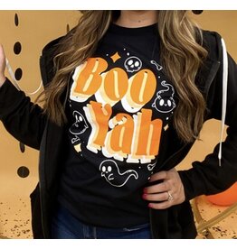 LATA Boo Yah Halloween black t-shirt