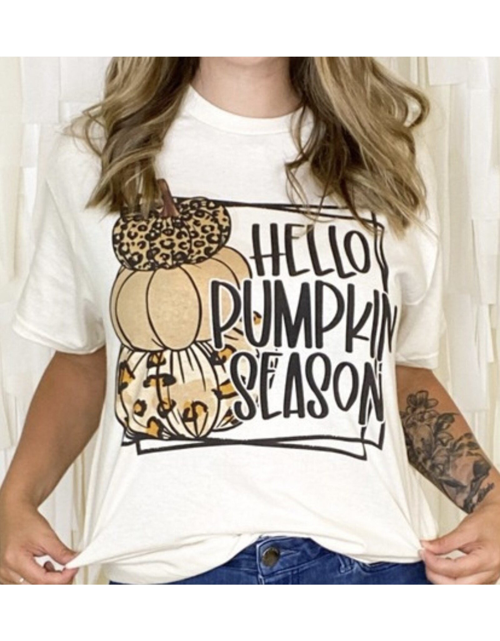 LATA Hello Pumpkin Season T-Shirt