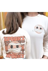 LATA Spooky Leopard Smiley Sweatshirt