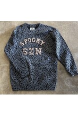 LATA Leopard Chenille Spooky SZN Sweatshirt