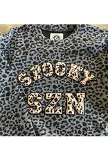 LATA Leopard Chenille Spooky SZN Sweatshirt