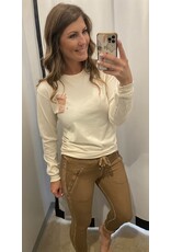 LATA Lurex crinkle joggers