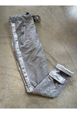 LATA Lurex crinkle joggers